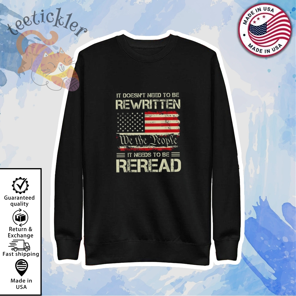 It Doesnt Need Rewriting It Needs Rereading Shirt Book Lovers Tee 5 It Doesnt Need Rewriting It Needs Rereading Shirt Book Lovers Tee