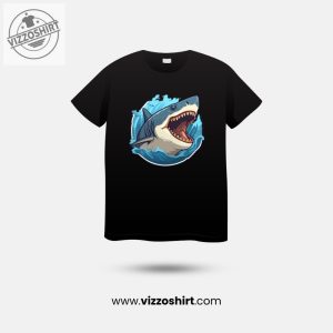 Angry Shark Unisex T-shirt 2 Angry Shark Unisex T shirt vizzoshirt.com 1
