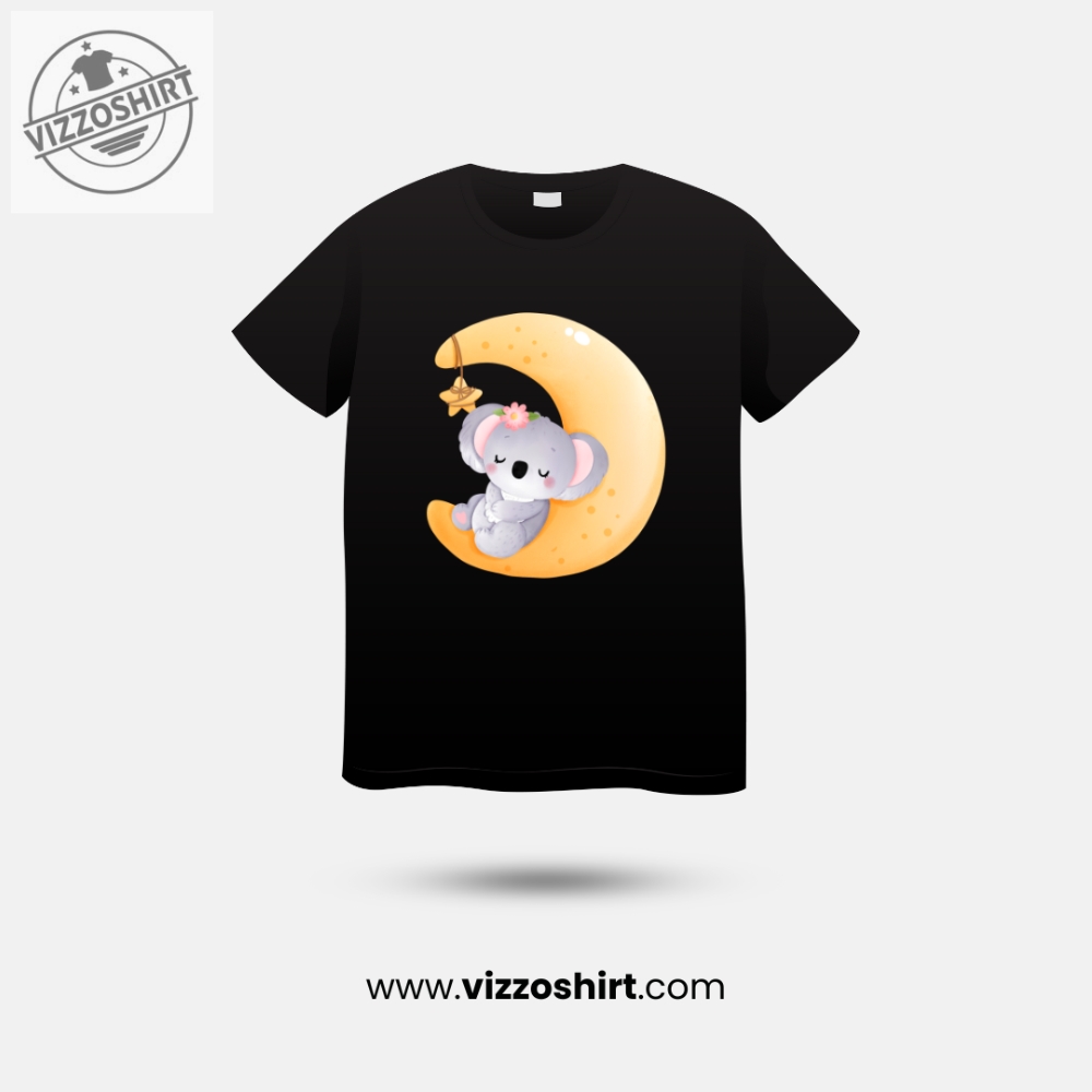 Koala Sleeps On The Moon Unisex T shirt vizzoshirt.com 1
