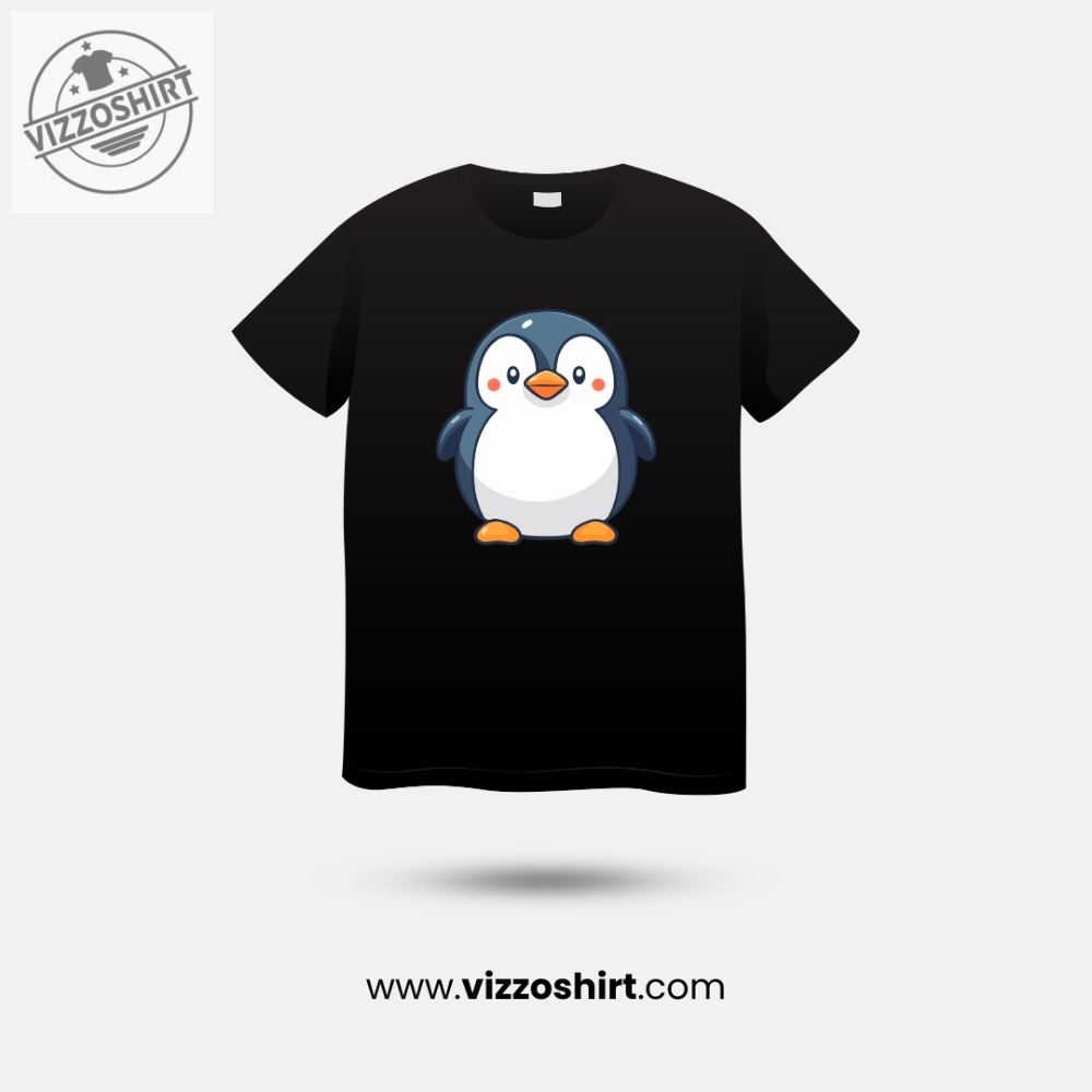 Blue Baby Penguin Unisex T shirt vizzoshirt.com 1