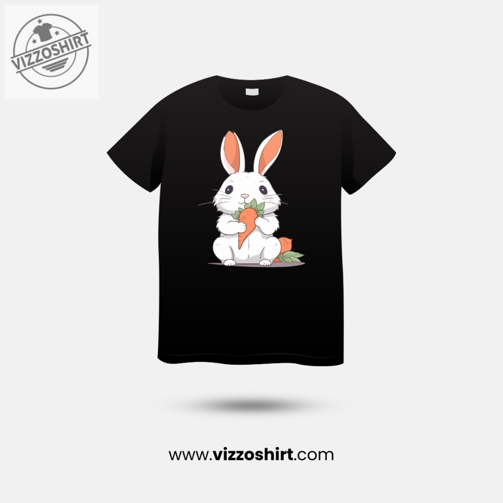 Adorable Rabbit Unisex T shirt vizzoshirt.com 1