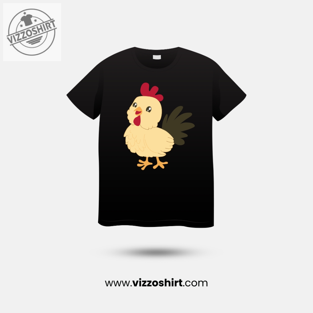 Adorable Chicken Graphic Unisex T shirt vizzoshirt.com 1