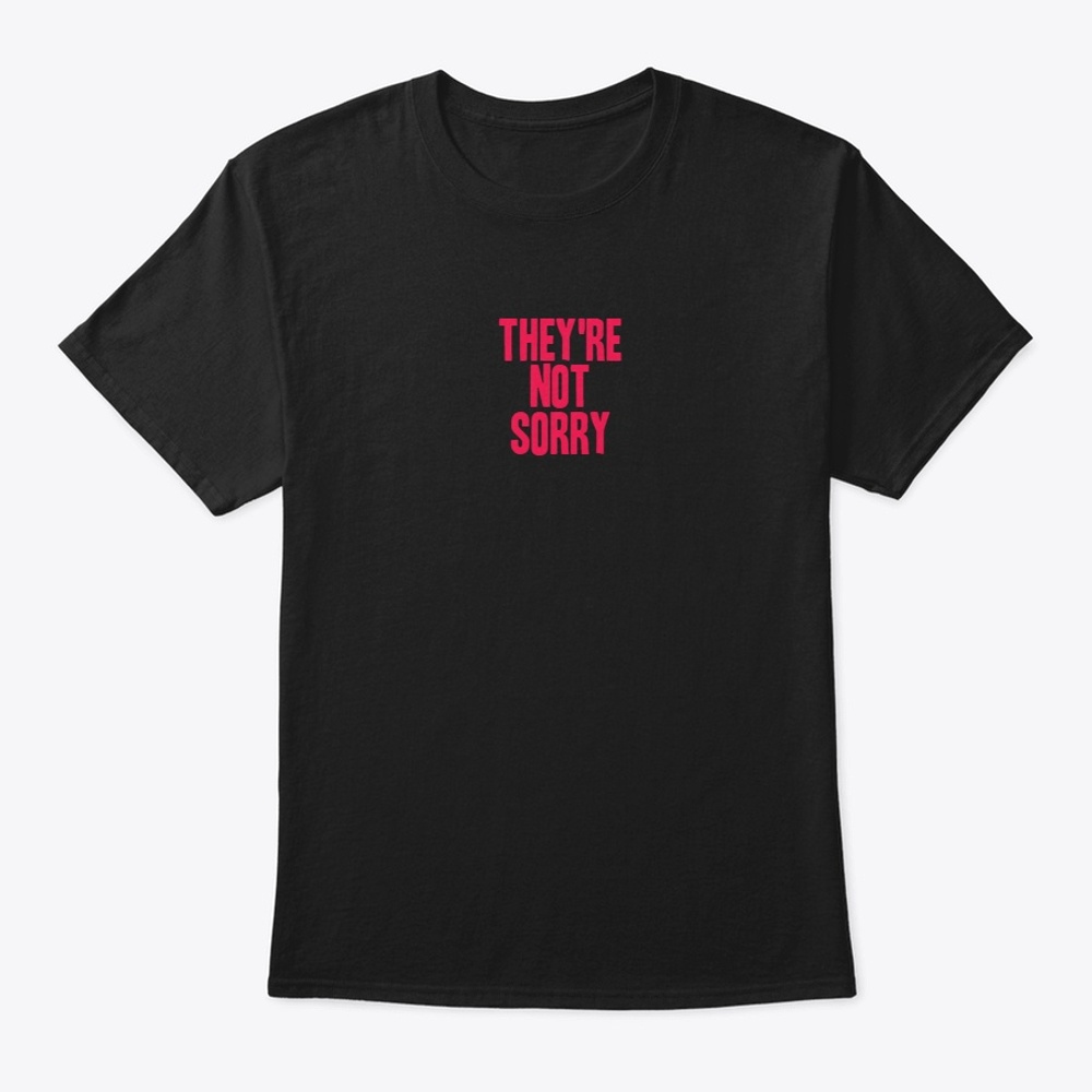 THEY'RE NOT SORRY