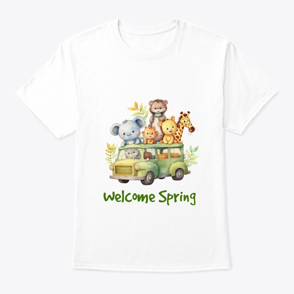 Spring season cute animal kids tshirt