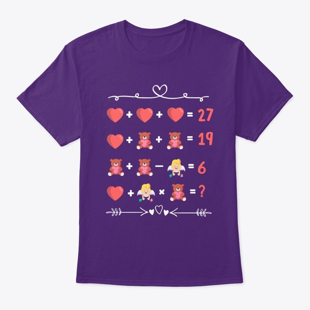 Valentine's Day Math Puzzle Tee Shirt