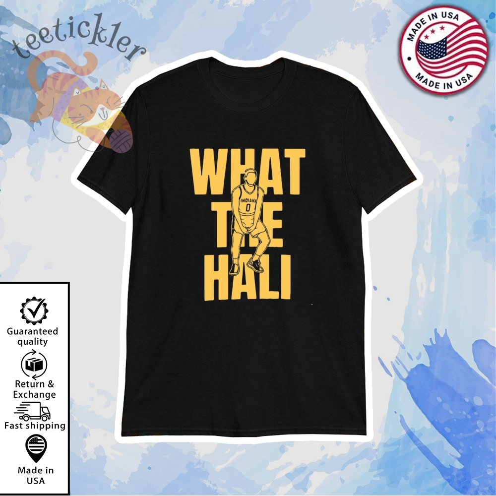 What The Haliburton T Shirt What The Hali Tyrese Haliburton Shirt Indiana Basketball Champs 2025 Tee teetickler 1