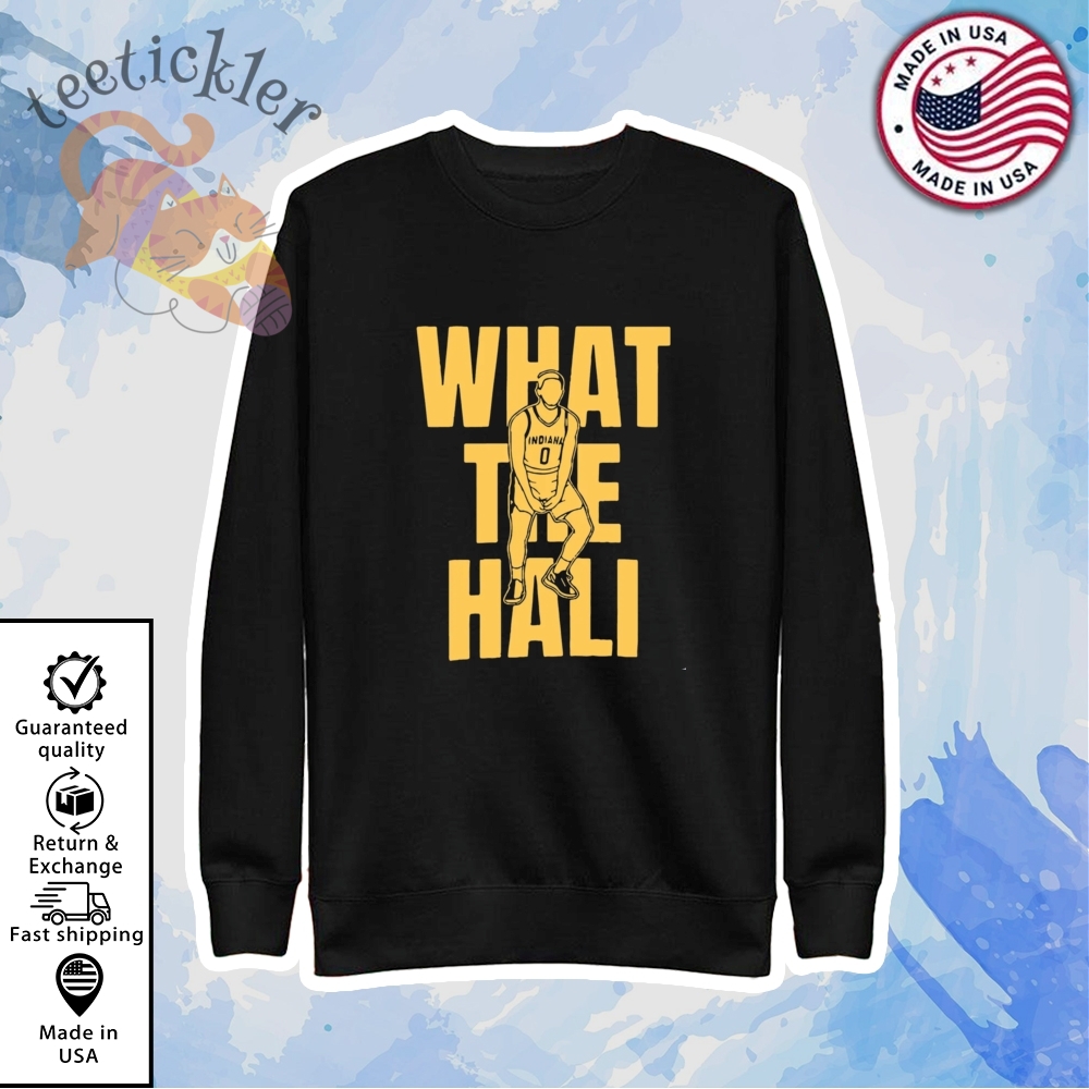 What The Haliburton T Shirt What The Hali Tyrese Haliburton Shirt Indiana Basketball Champs 2025 Tee 5 What The Haliburton T Shirt What The Hali Tyrese Haliburton Shirt Indiana Basketball Champs 2025 Tee