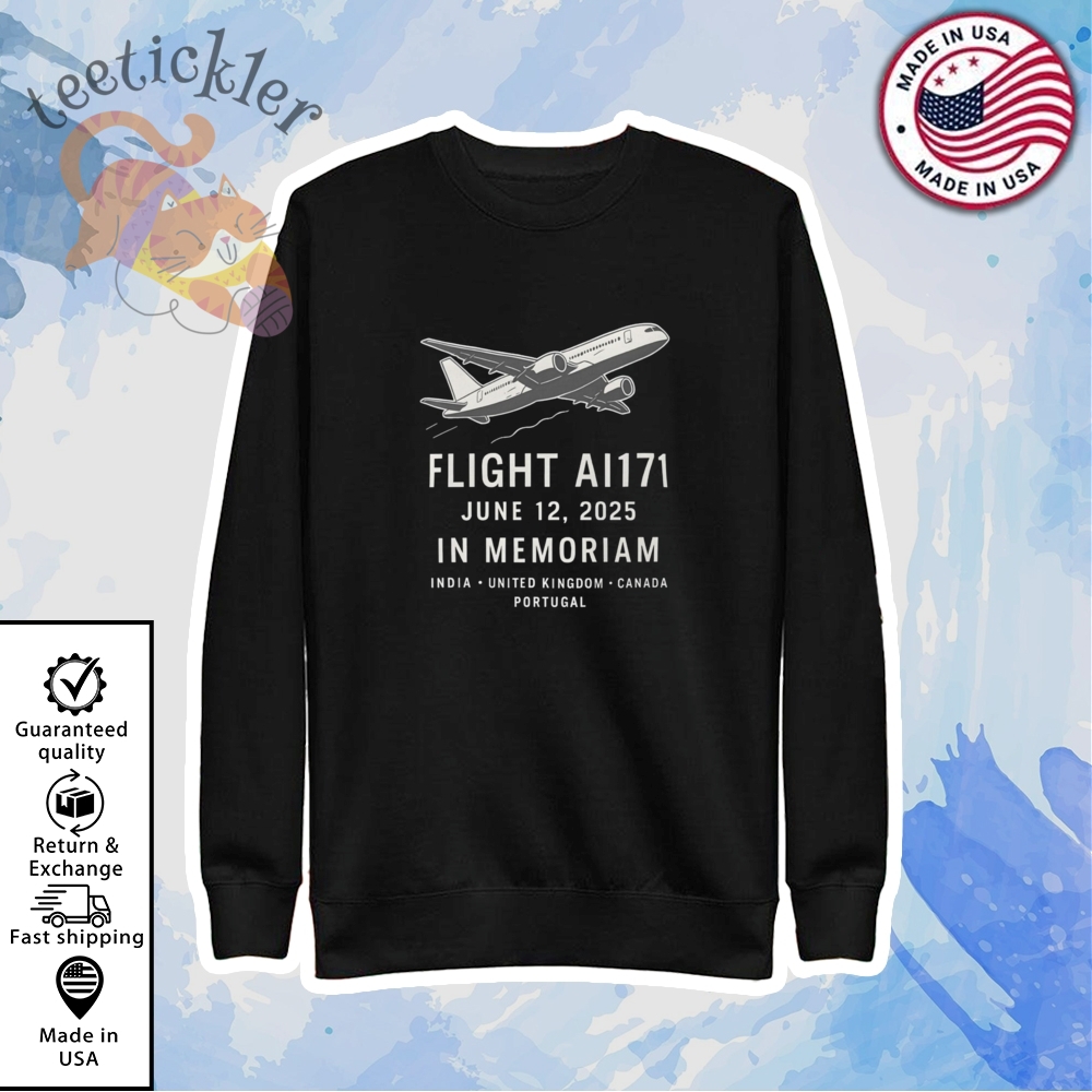 June 12 2025 Flight Ai171 Memorial Plane Crash Shirt 5 June 12 2025 Flight AI171 Memorial Plane Crash Shirt