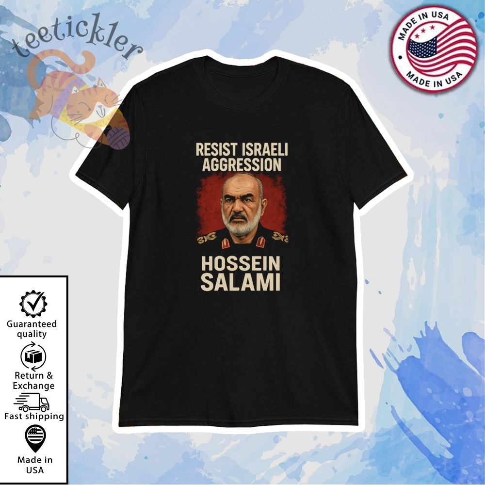 Resist Israeli Aggression Hossein Salami Tribute Shirt Iran Patriotic Memorial Tee teetickler 1