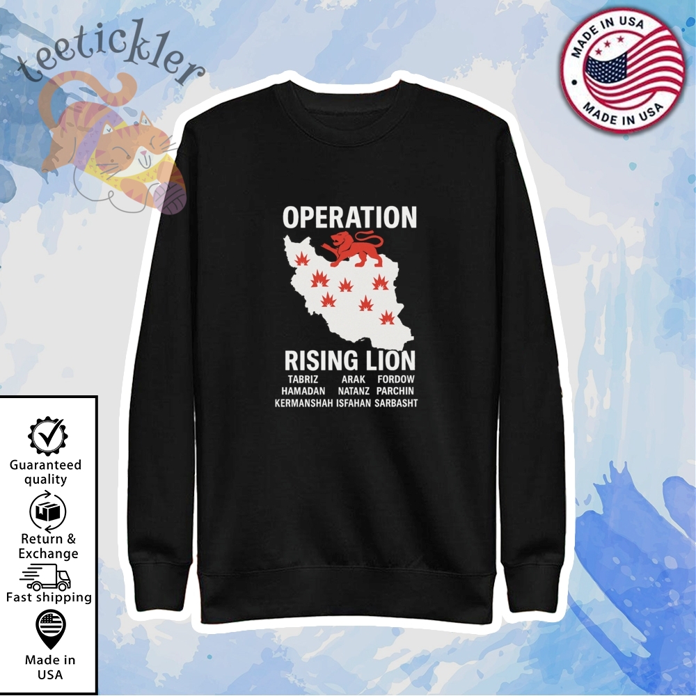 Israel Air Strike Success Map Operation Rising Lion Victory Shirt 5 Israel Air Strike Success Map Operation Rising Lion Victory Shirt