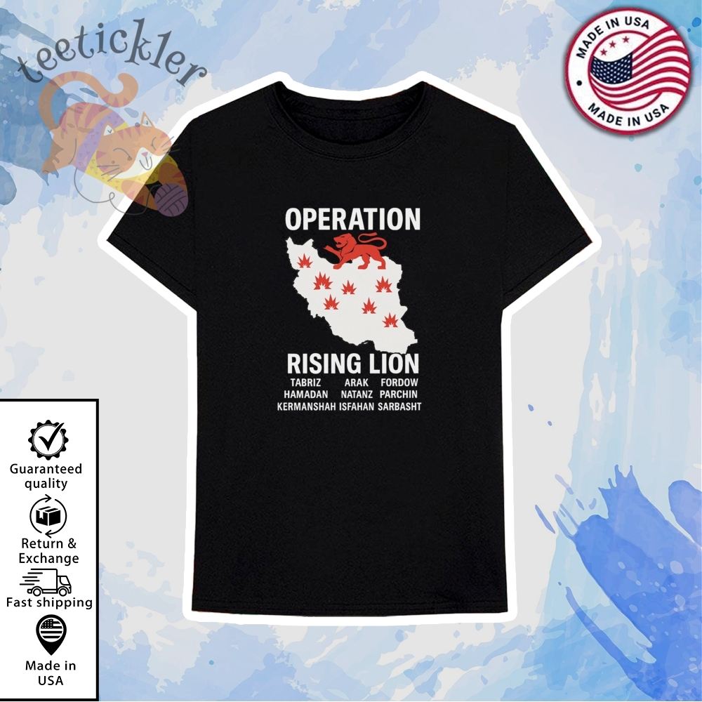 Israel Air Strike Success Map Operation Rising Lion Victory Shirt 6 Israel Air Strike Success Map Operation Rising Lion Victory Shirt