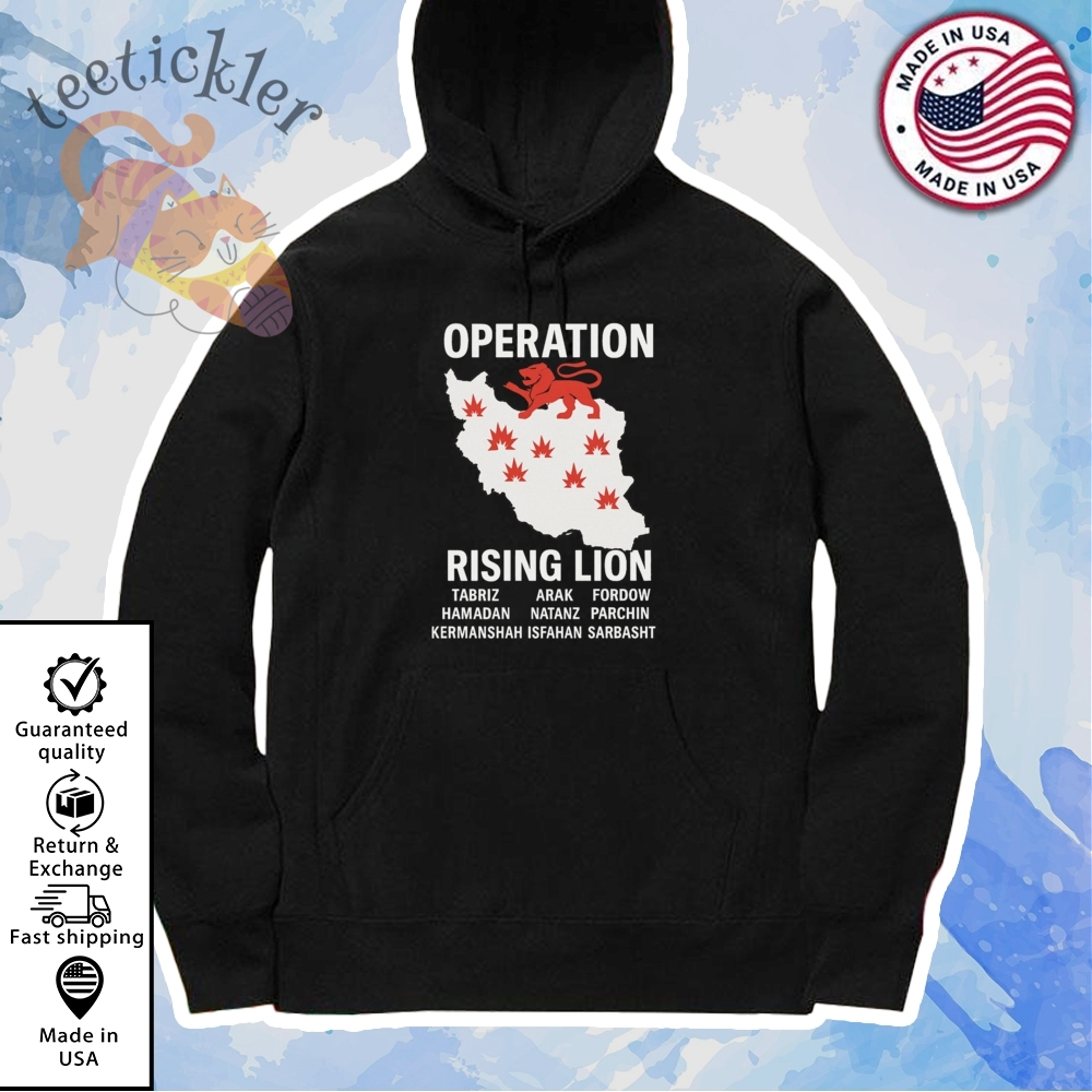 Israel Air Strike Success Map Operation Rising Lion Victory Shirt 7 Israel Air Strike Success Map Operation Rising Lion Victory Shirt