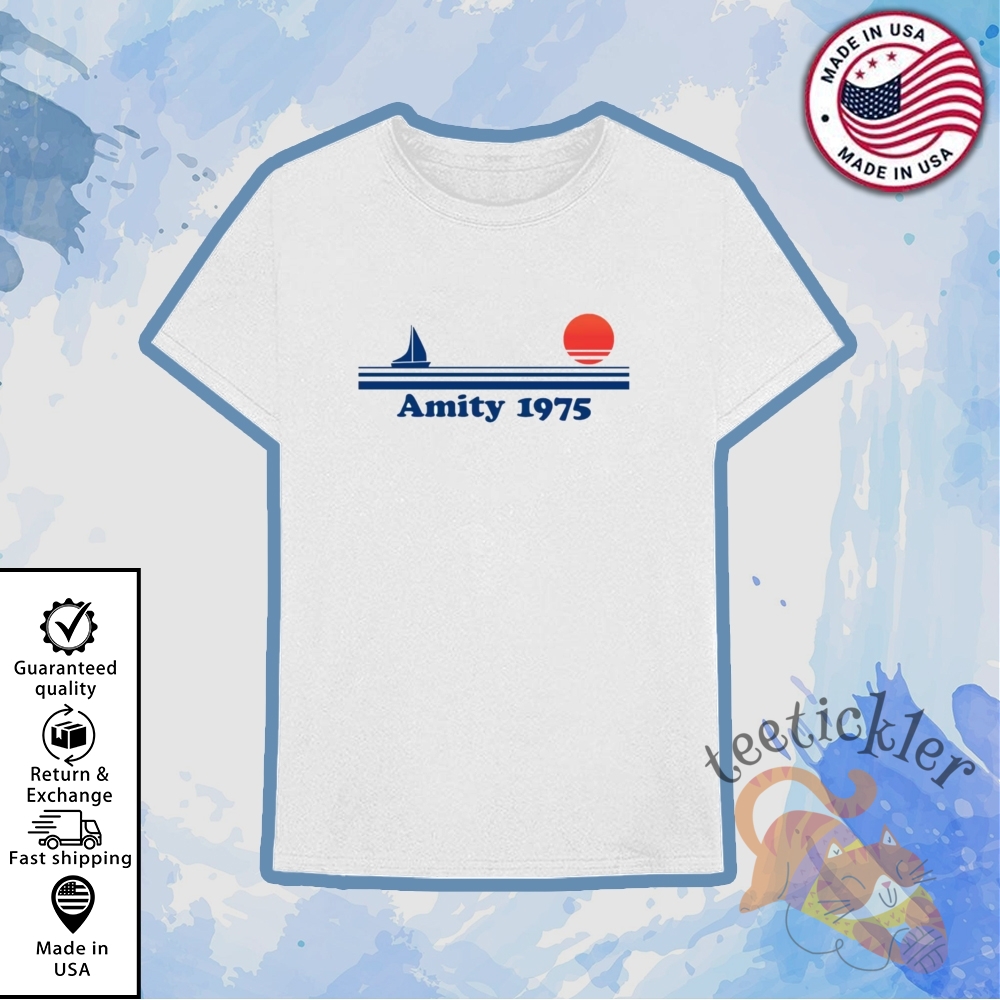 Jaws Amity 1975 Shirt Classic Amity Island Movie Tshirt teetickler 1