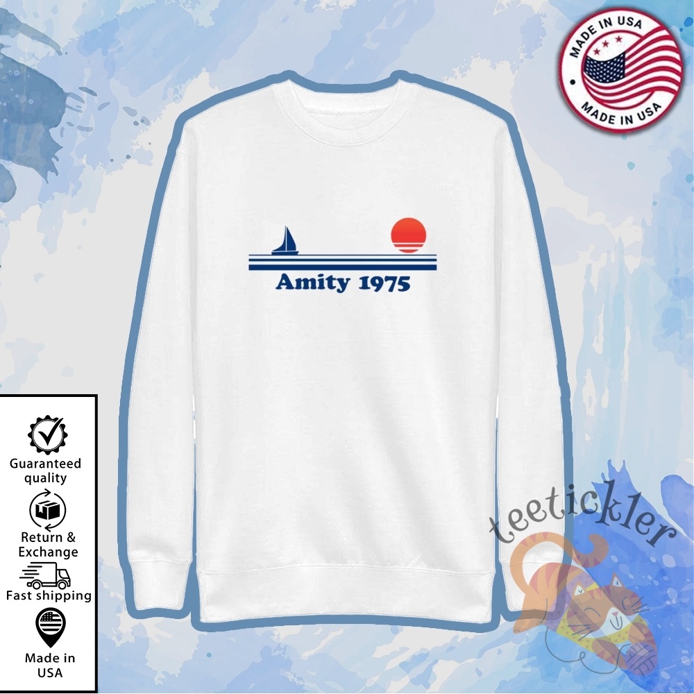 Jaws Amity 1975 Shirt Classic Amity Island Movie Tshirt 5 Jaws Amity 1975 Shirt Classic Amity Island Movie T-Shirt