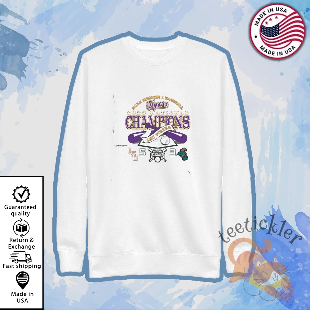 Lsu Tigers Bayou 2025 National Champions Baseball Score Shirt Game Day Tee 5 LSU Tigers Bayou 2025 National Champions Baseball Score Shirt Game Day Tee
