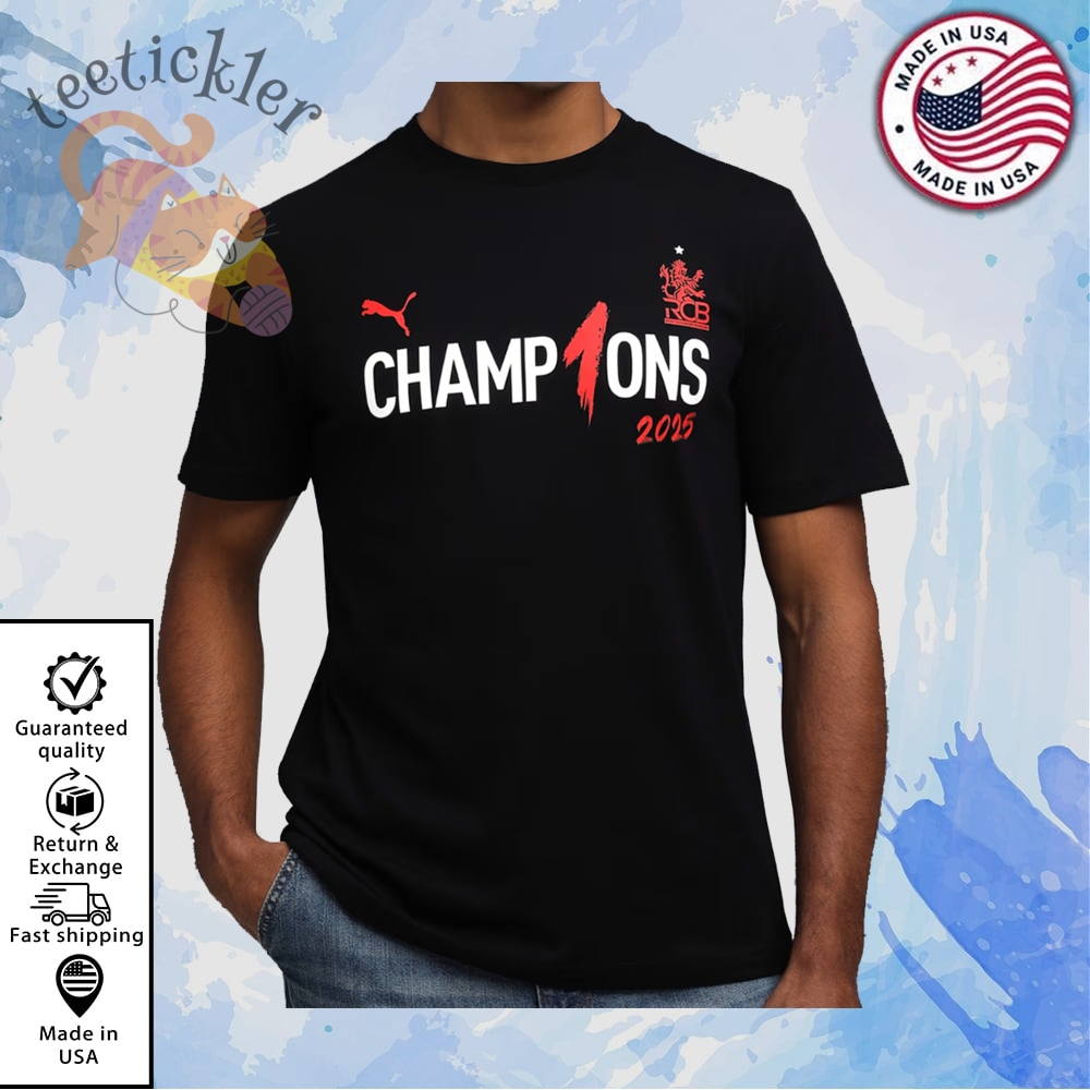 "Iconic Tribute Tees: Celebrate Movies, Sports, and Music in Style" 4 Puma Rcb Champions Shirt Royal Challengers Bangalore Victory Tee 2025