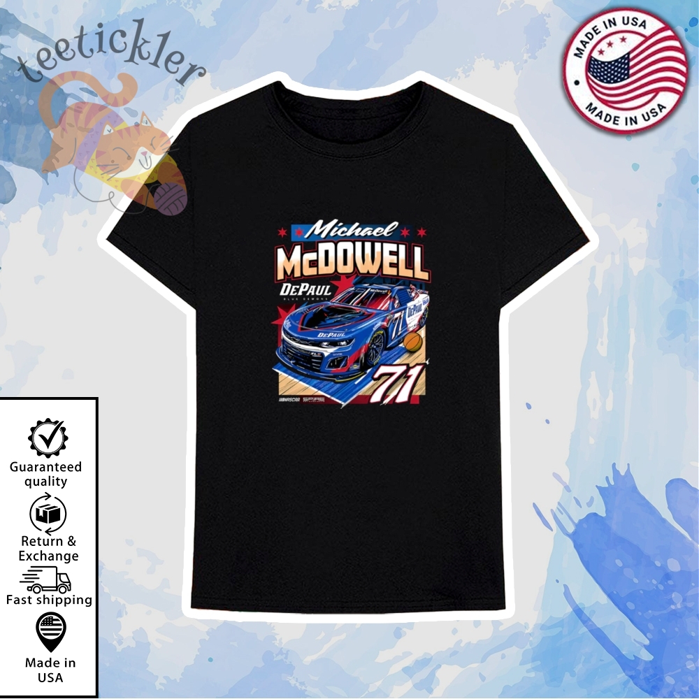 71 Michael Mcdowell Depaul University 2025 Shirt Racing College Tribute Tee 6 71 Michael McDowell DePaul University 2025 Shirt Racing College Tribute Tee