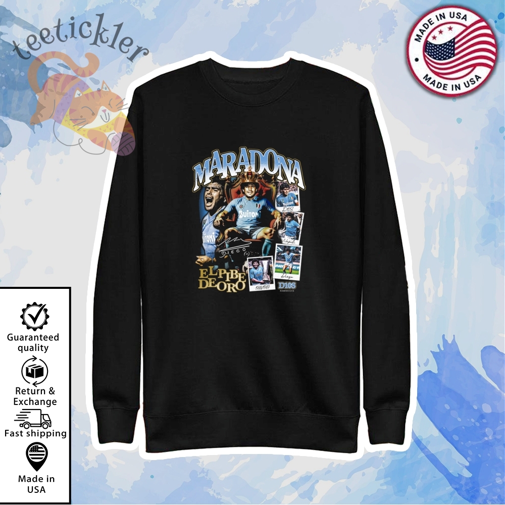 Diego Maradona Napoli Shirt Classic Soccer Legend Tribute Tee 5 Diego Maradona Napoli Shirt Classic Soccer Legend Tribute Tee