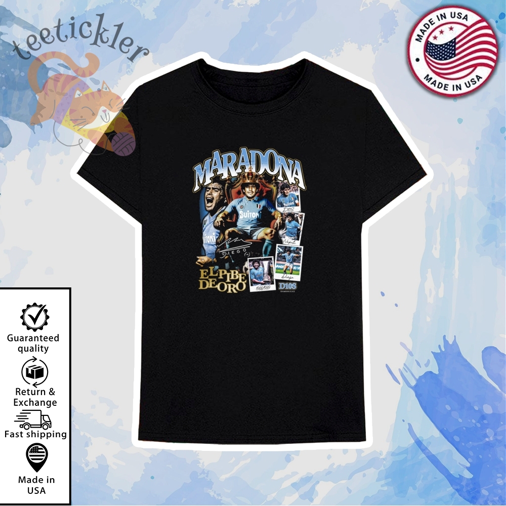 Diego Maradona Napoli Shirt Classic Soccer Legend Tribute Tee 6 Diego Maradona Napoli Shirt Classic Soccer Legend Tribute Tee