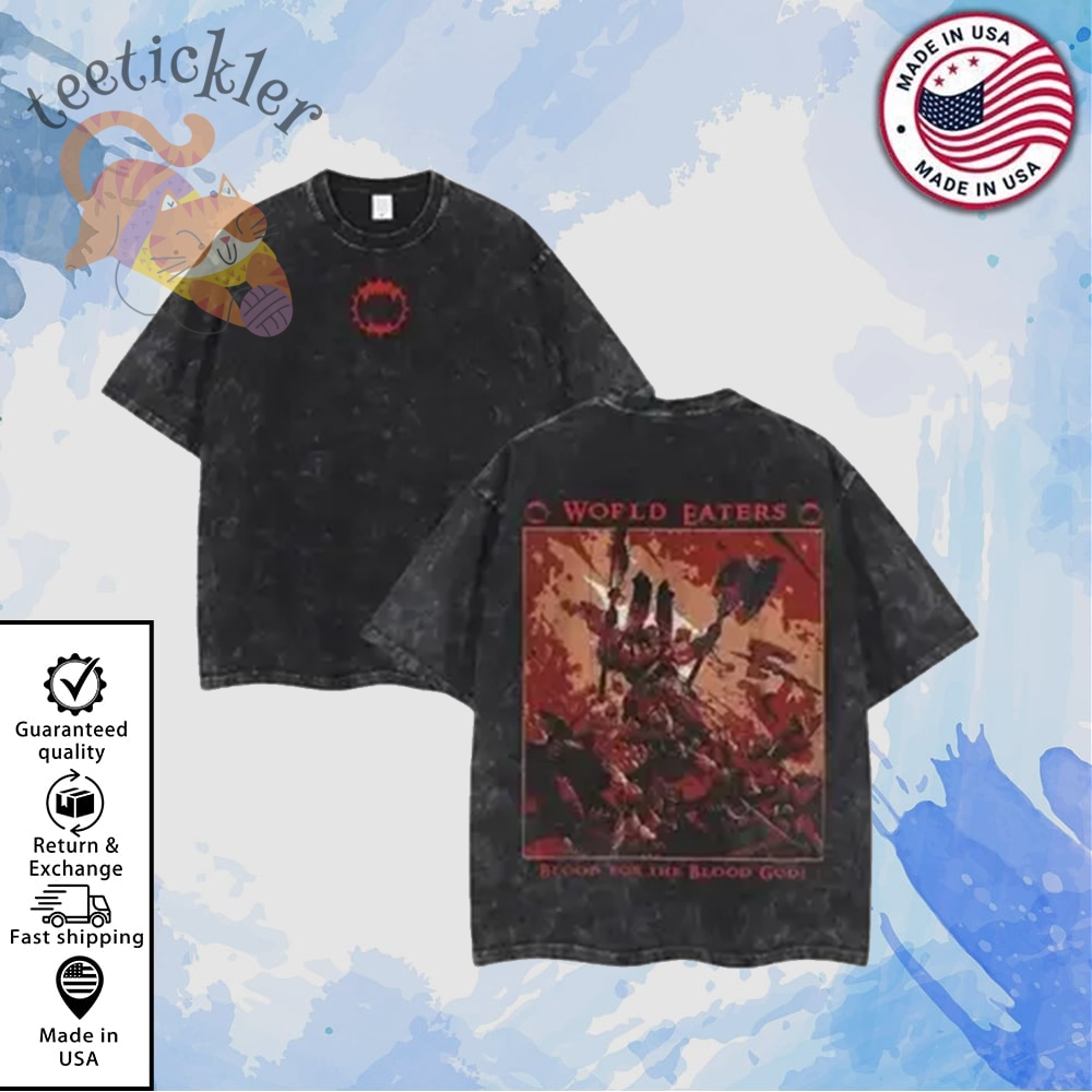 Warhammer 40K Death World Eaters Shirt Official Gaming Faction Tee 1 Warhammer 40K Death World Eaters Shirt Official Gaming Faction Tee