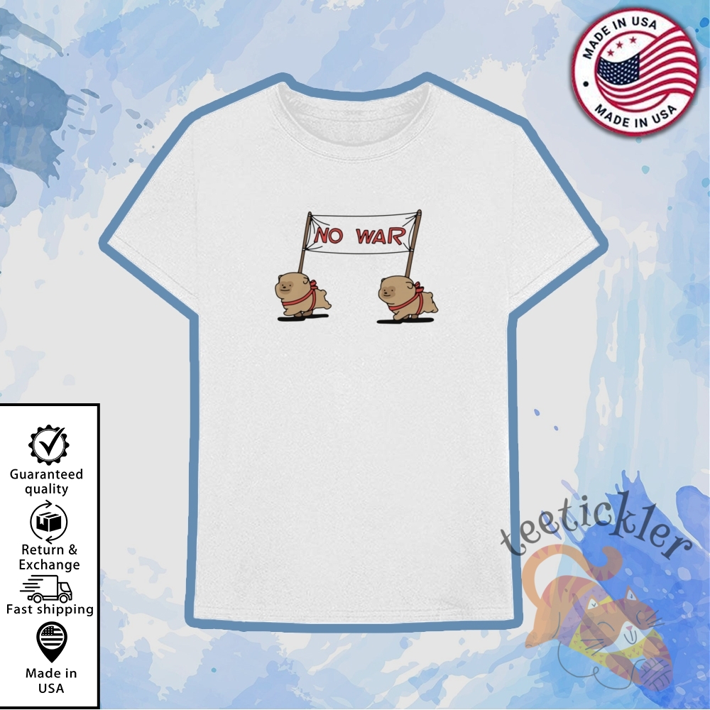 Funny No War T Shirt Peaceful Anti War Graphic Tee teetickler 1