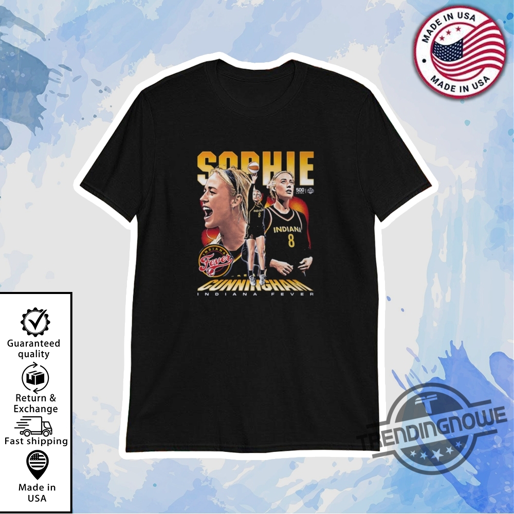 Indiana Fever Sophie Cunningham 500 Level Shirt Official Wnba Fan Gear