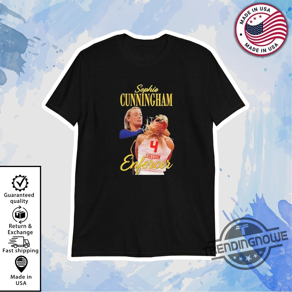 Sophie Cunningham The Enforcer Indiana Fever Wnba Shirt Bold Basketball Fan Tee