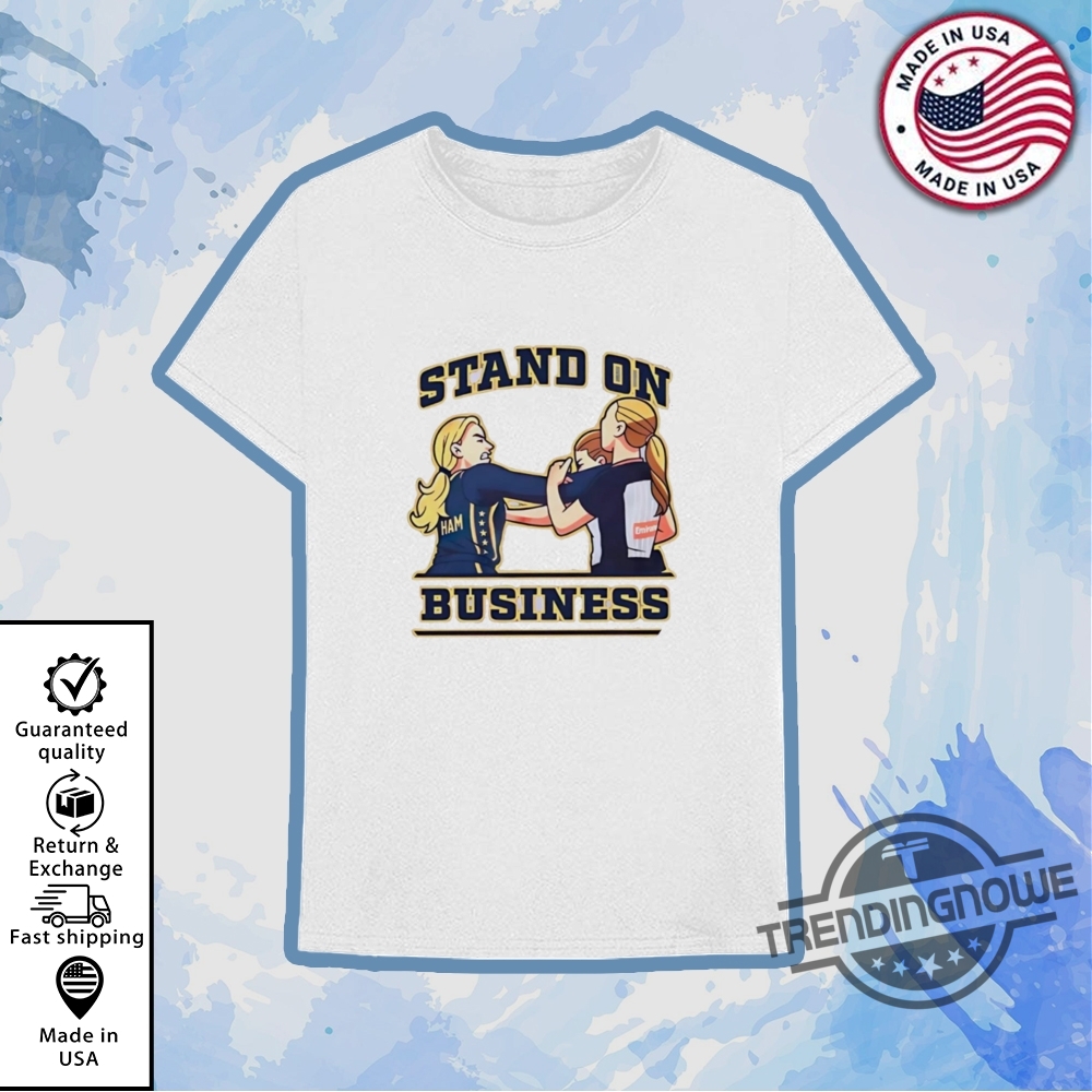 Sophie Cunningham Stand On Business Shirt Wnba Power Statement Tee