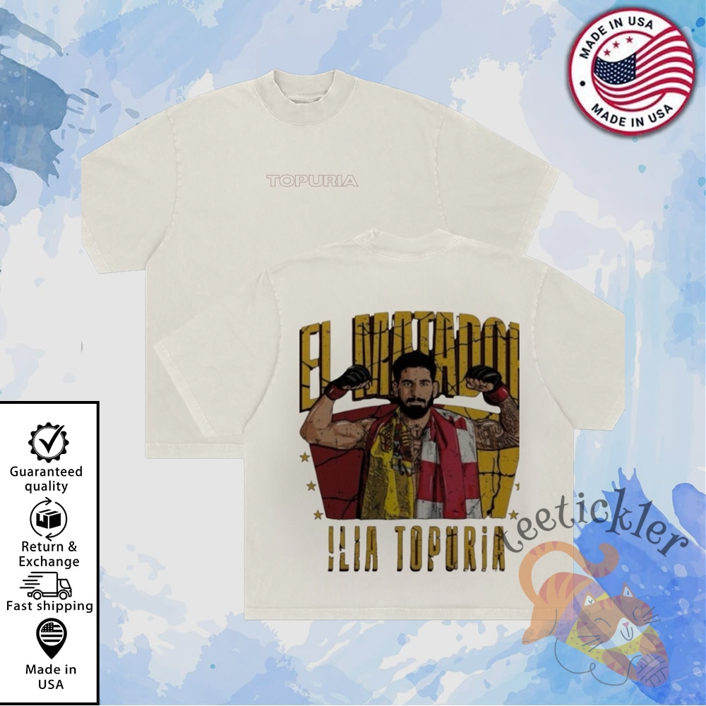 Ilia Topuria El Matador Graphic Shirt Ufc Champion Inspired Tee For Mma Fans