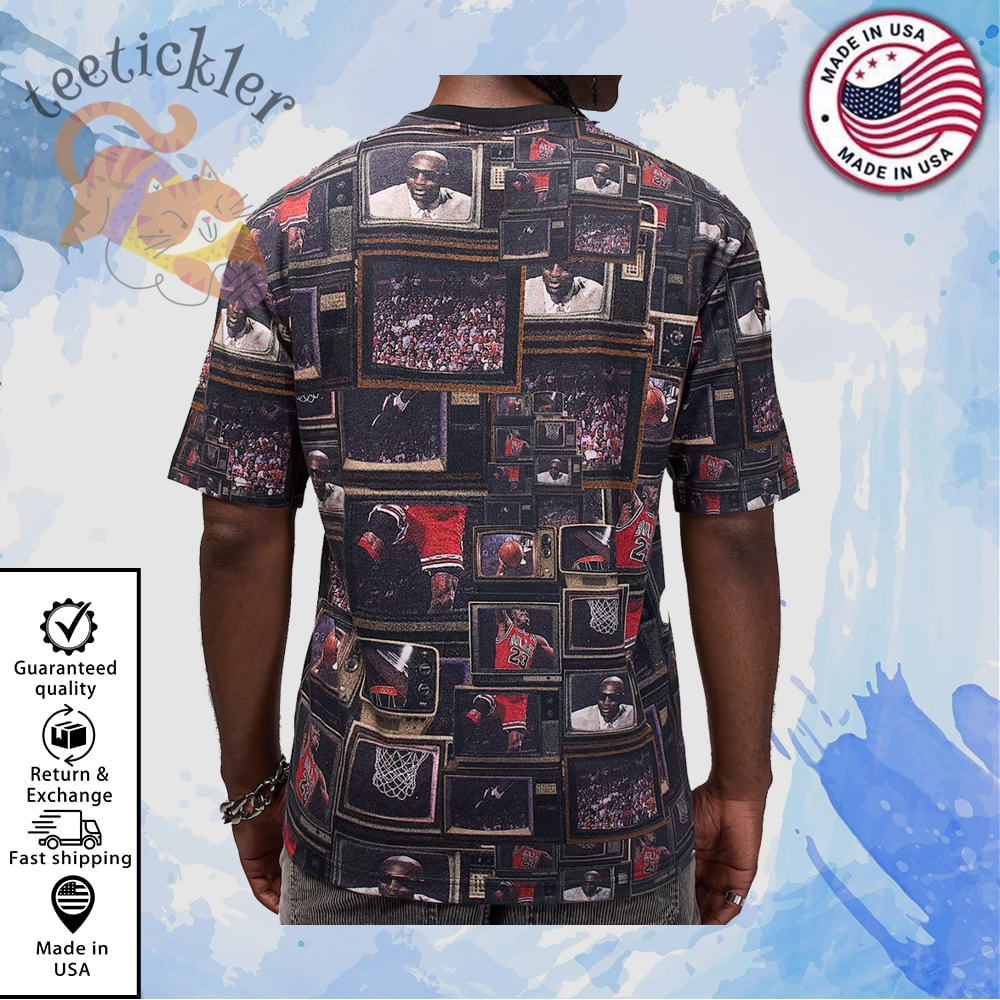 New Jordan Brooklyn Printed Tee Shirt Iconic Jordan Brand Streetwear Tee