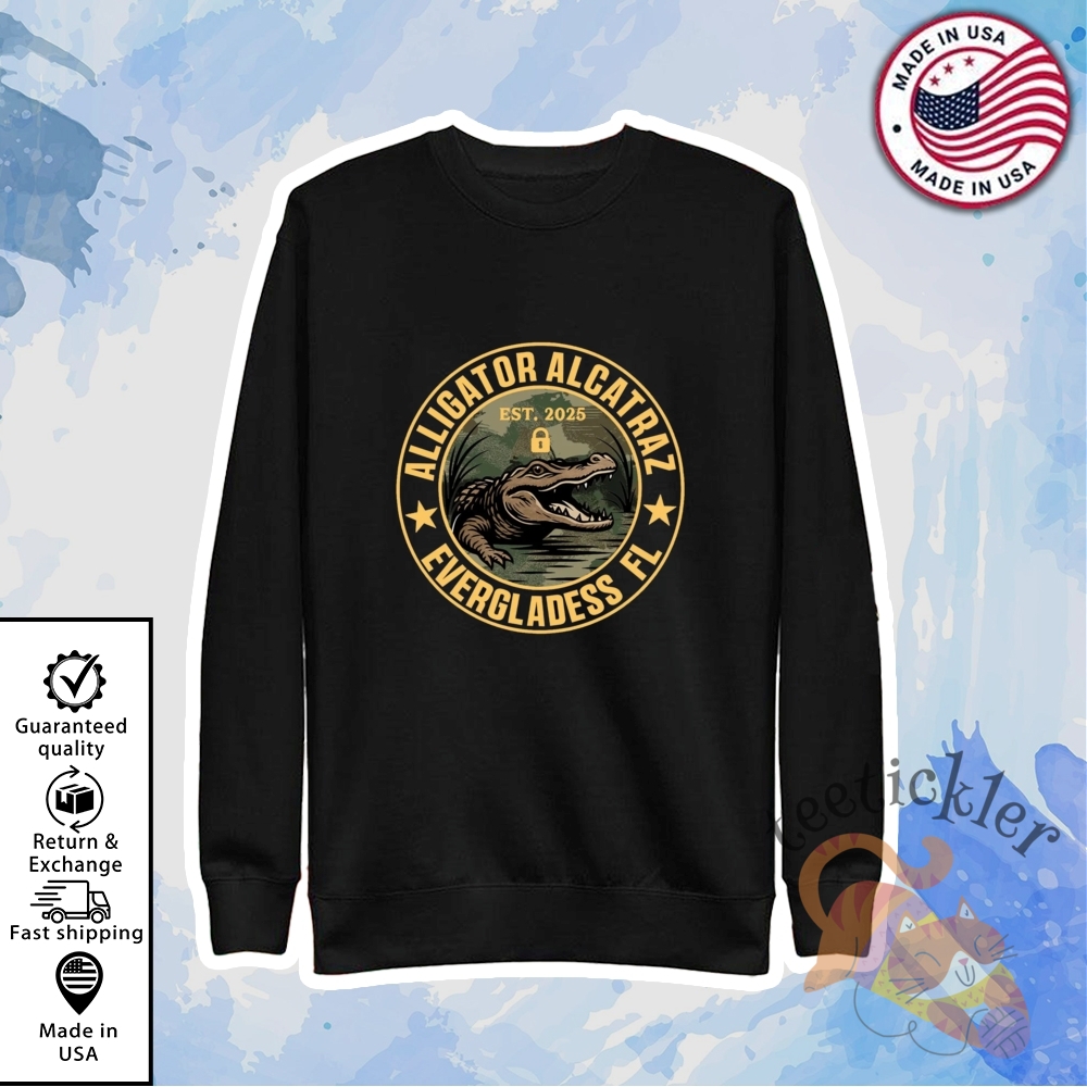 Alligator Alcatraz Shirt Everglades Florida Parody Swamp Humor Graphic Tee 5 Alligator Alcatraz Shirt Everglades Florida Parody Swamp Humor Graphic Tee