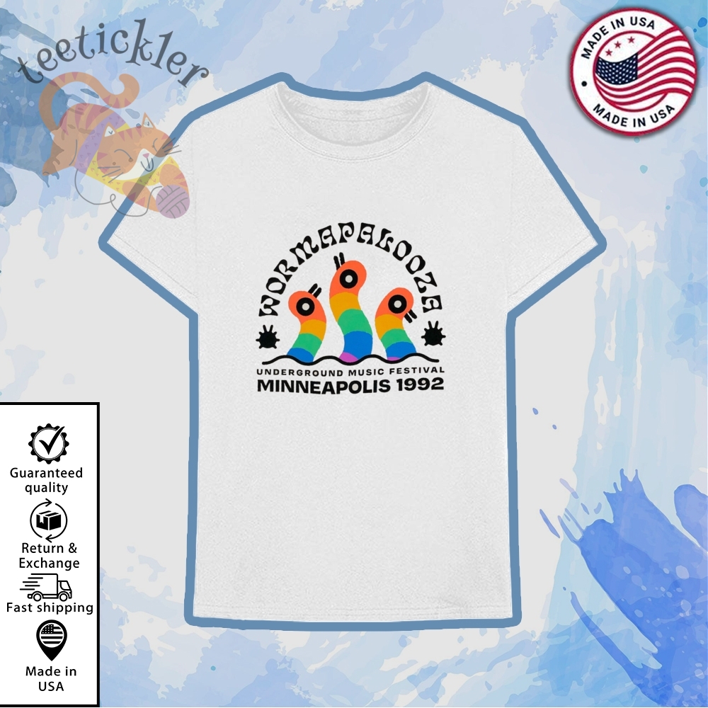 Curlworks Wormapalooza 1992 Shirt 6 Curlworks Wormapalooza 1992 Shirt