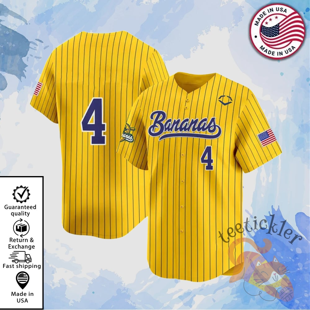 Jackson 4 Savannah Banana Jersey Limited Edition Baseball Fan Gear