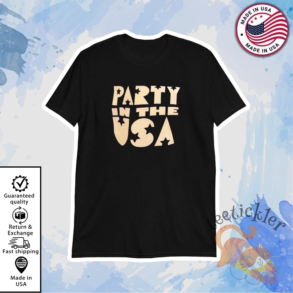 Party In The Usa Shirt Patriotic American Fun Graphic Tee