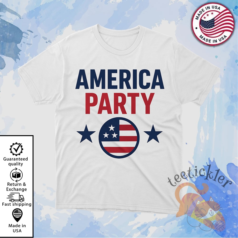 Elon Musk America Party Supporter Shirt Bold Political Graphic Tee