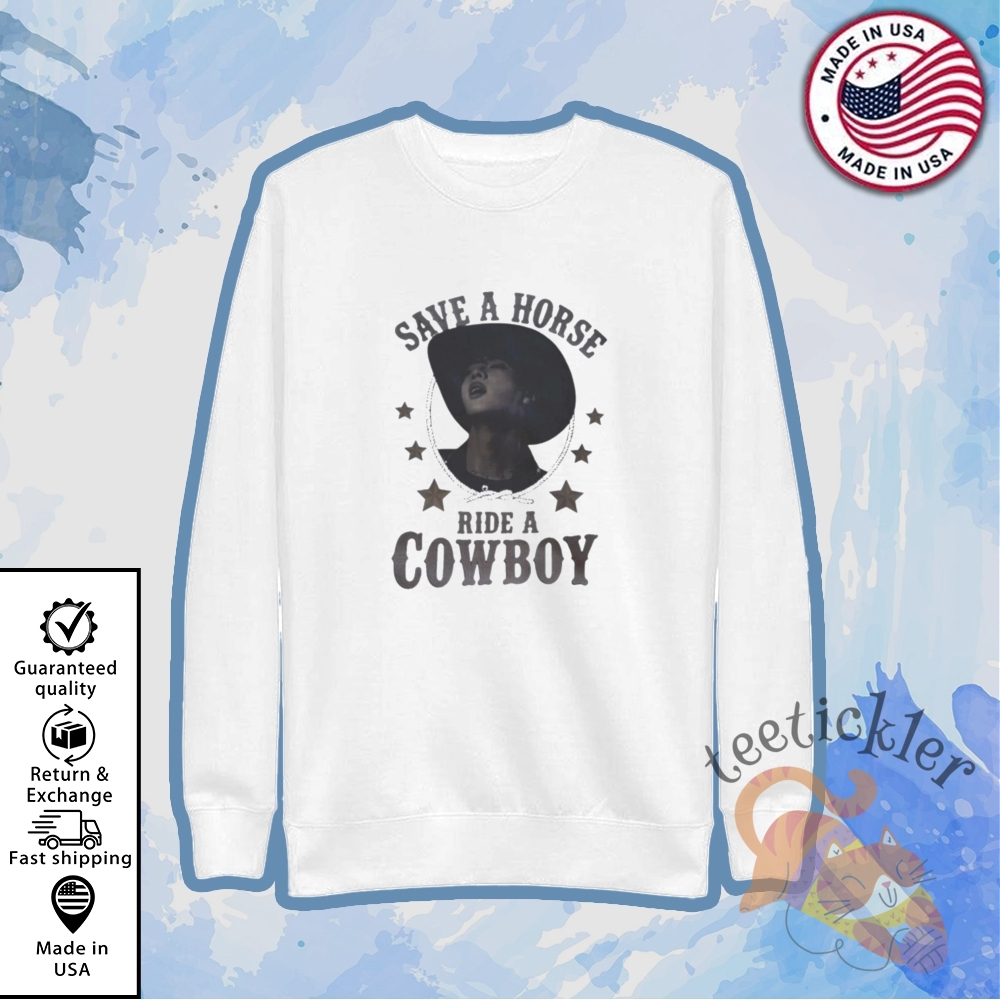 Jungkook Save A Horse Ride A Cowboy Shirts Bts Western Crossover Graphic Tee 5 Jungkook Save a Horse Ride a Cowboy Shirts BTS Western Crossover Graphic Tee