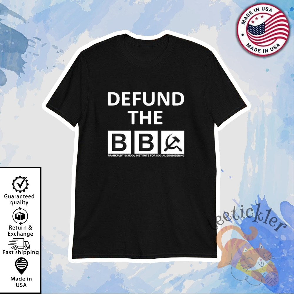 Defund The Bbc Protest T Shirt Bold Media Reform Statement Tee