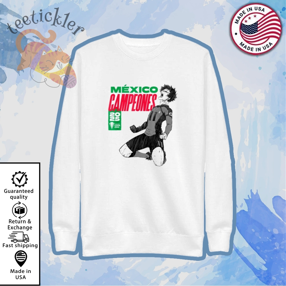 Official Blue Lock Mexico Shirt 2025 Concacaf Mexico Champion Graphic Tee 5 Official Blue Lock Mexico Shirt 2025 CONCACAF Mexico Champion Graphic Tee
