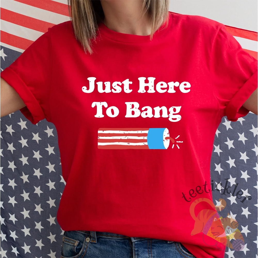 Official Rex Ryan Just Here To Bang Shirt Nfl Coach Meme 4Th Of July Tee