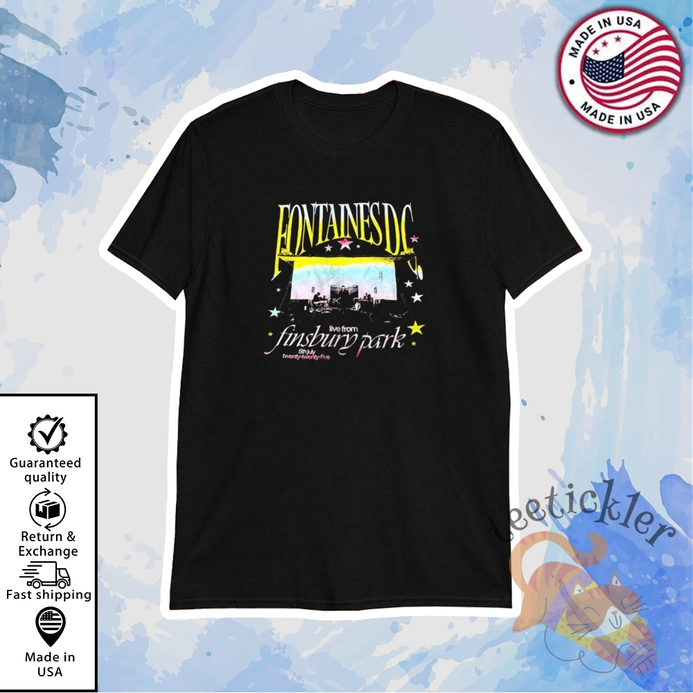 "Top 5 Trendy Graphic Tees for Music, Sports, Tech & F1 Fans" 7 Fontaines Dc Live From Finsbury Park Shirt Official Band Tour Merchandise 2025
