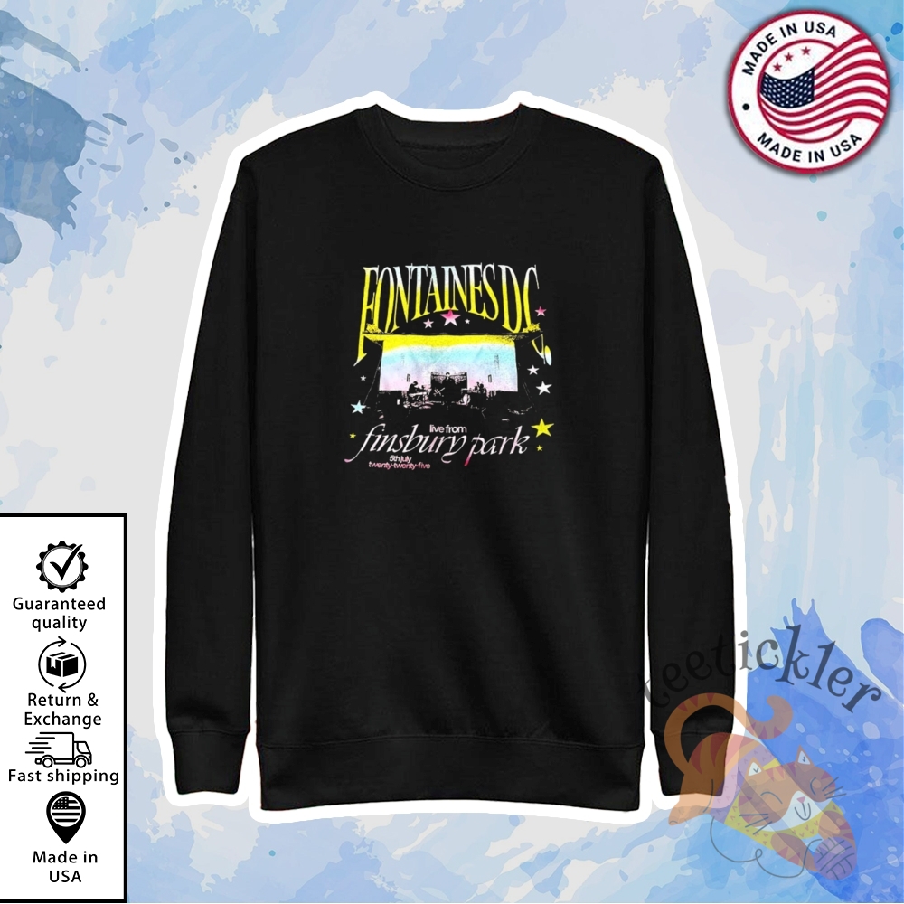Fontaines Dc Live From Finsbury Park Shirt Official Band Tour Merchandise 2025 5 Fontaines DC Live From Finsbury Park Shirt Official Band Tour Merchandise 2025