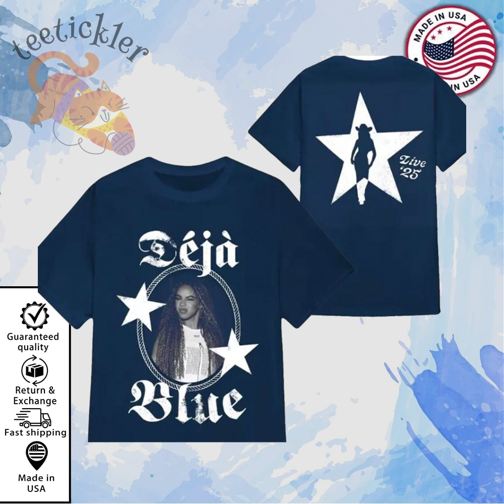 Deja Blue Cowboy Concert 2025 T Shirt Country Music Tour Graphic Tee teetickler 1