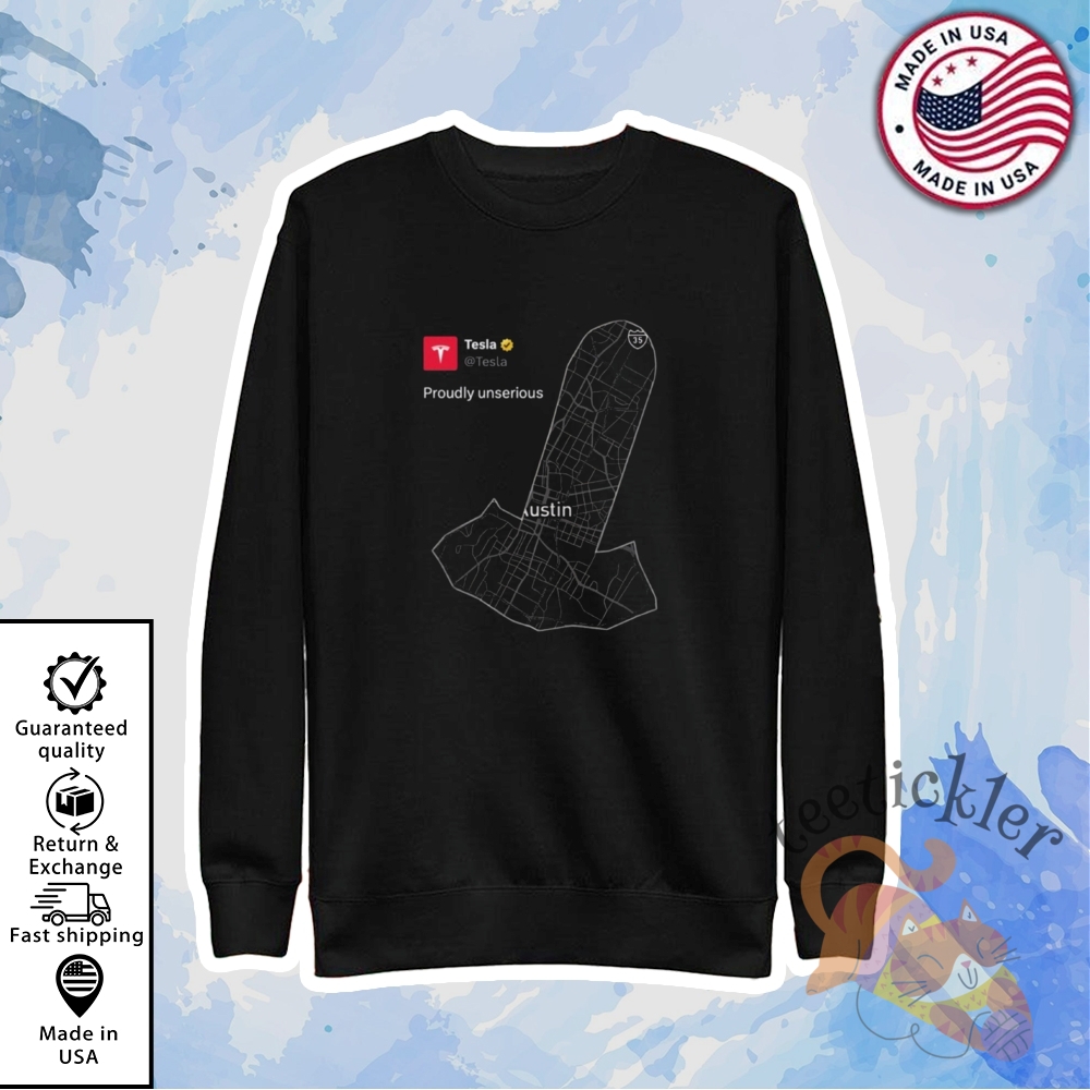Tesla Proudly Unserious Austin Map Shirt 5 Tesla Proudly Unserious Austin Map Shirt