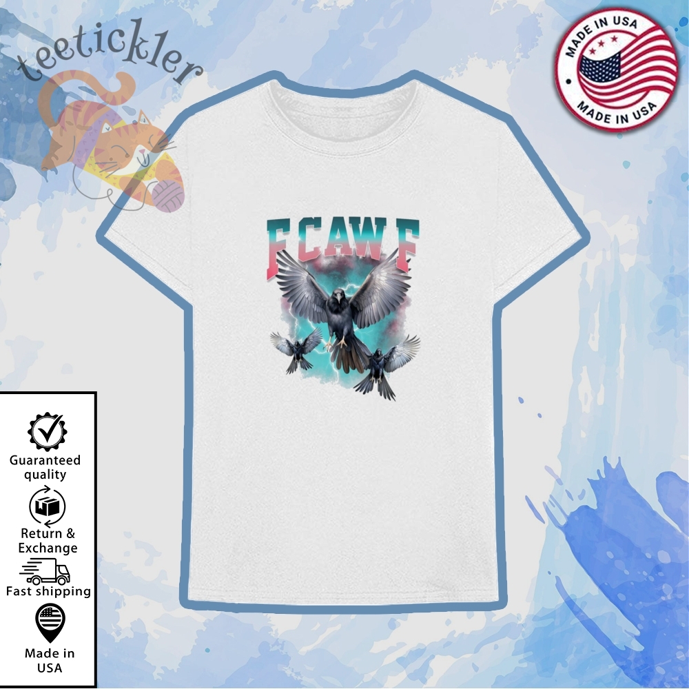 Vintage Raven Fcawf Black Crow Black Bird Shirt