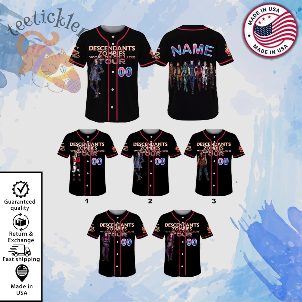 Disney Descendants Zombies Worlds Collide Tour Jersey