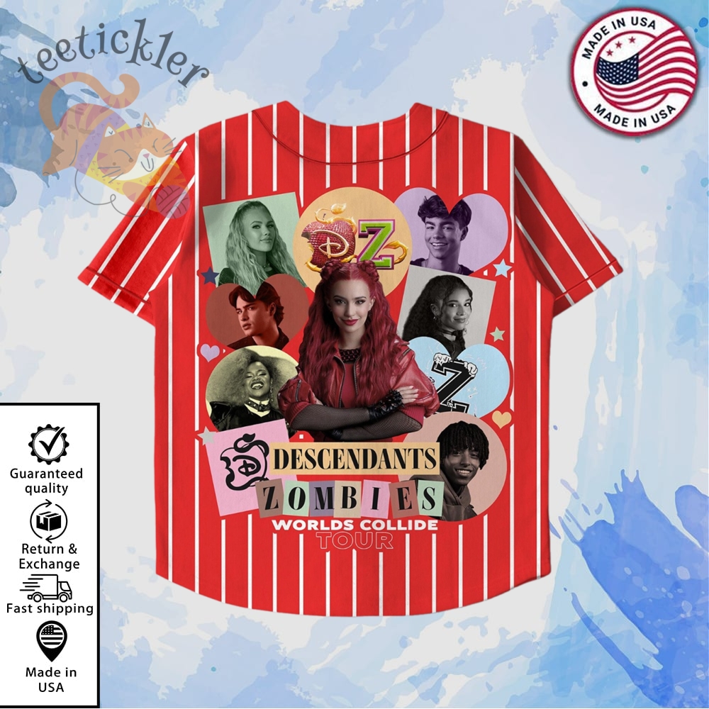 Disney Descendants Zombies Worlds Collide Tour 2025 Jersey 3 Disney Descendants Zombies Worlds Collide Tour 2025 Jersey