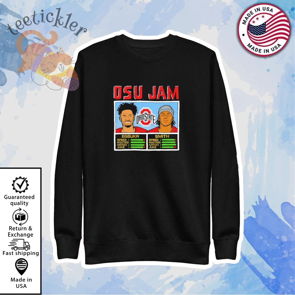 Egbuka And Smith Ohio State Buckeyes Osu Jam Shirt 5 Egbuka And Smith Ohio State Buckeyes OSU Jam Shirt