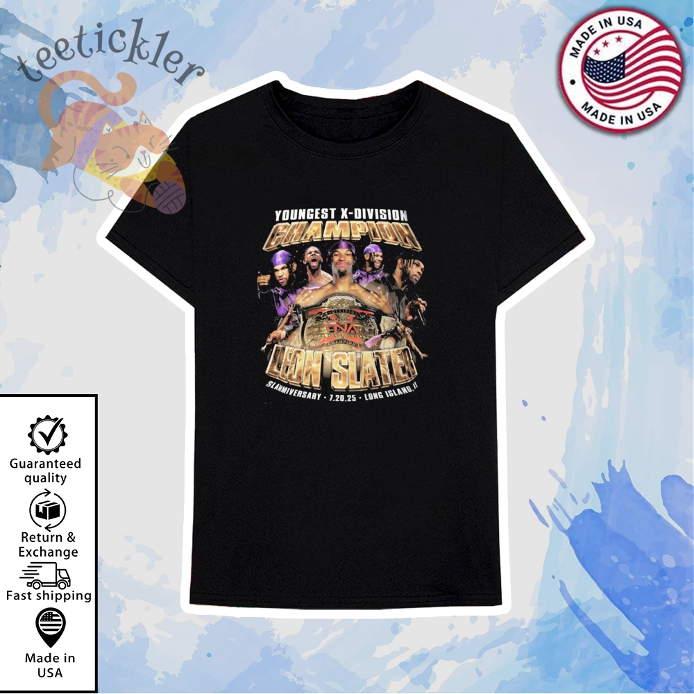 Leon Slater X Division Champion T Shirt 6 Leon Slater X Division Champion T Shirt