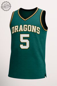 Dragons Basketball Jersey 5 %E2%80%93 Green Gold Team Edition mimitee.com 1