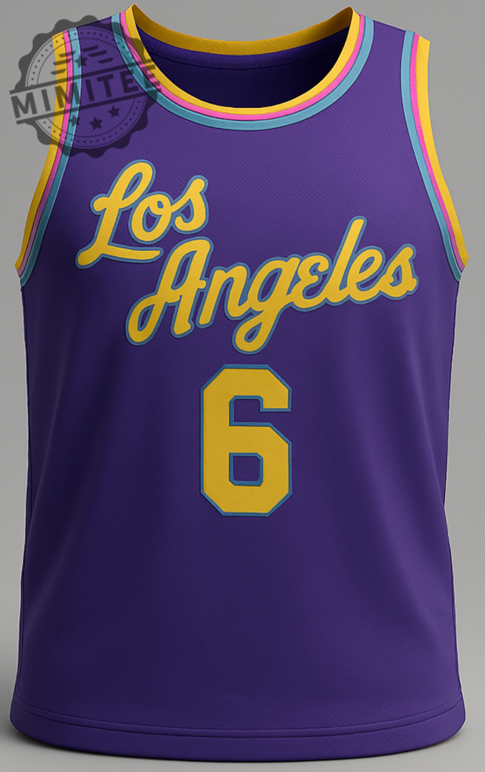 Los Angeles Purple Basketball Jersey #6